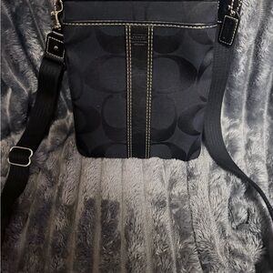 NWOT Coach Signature Black Crossbody Bag